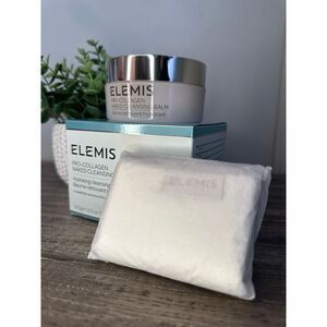 Elemis Pro-Collagen Naked Cleansing Balm 3.5oz Facial Cleanser + Cloth NIB